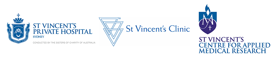 Logos of various St Vinicents Hospital Departments